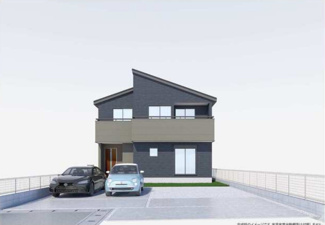 駐車スペース並列4台！
※CG完成イメージです。