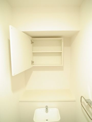 あると嬉しいトイレの収納棚。