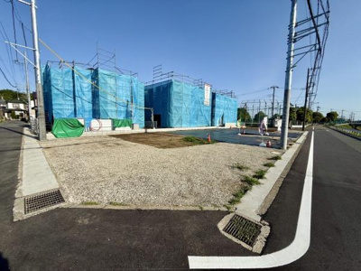 全９区画残り４区画 建築条件なし 現地写真です