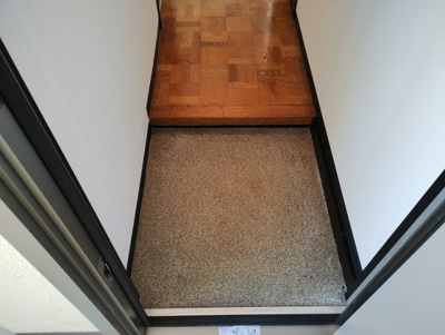 落ち着いた玄関です