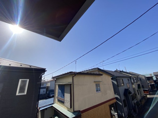 バルコニーからの眺望です。閑静な住宅街に位置しております。