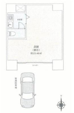 シンプルな間取りで使いやすいレイアウトです。専用駐車場が設けられており利便性があります。トイレや洗面台も完備されている点がポイントです。