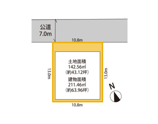 5480万円、土地面積142.56m2、建物面積211.46m2